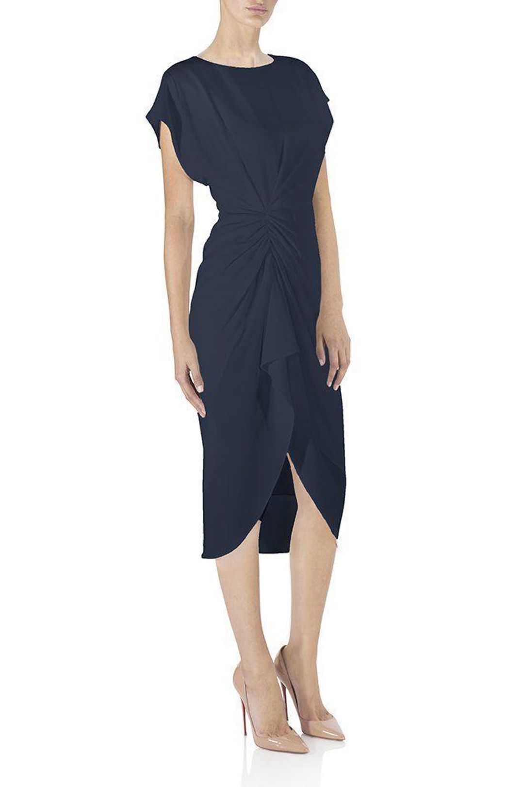 Misha Kendall Dress Navy Size 4 for rent on The Volte - main image