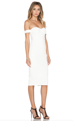 MISHA IVORY CHLOE MIDI DRESS SIZE 6 for rent on The Volte - image 2