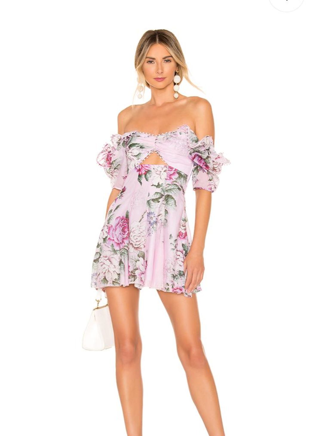Alice McCall Peony Mini Dress Lilac Floral Size 10 for rent on The Volte - main image