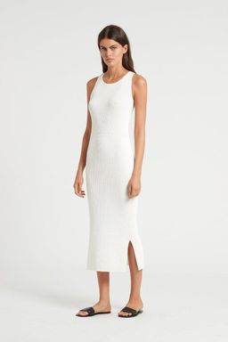 Sir The Label Marcelle Open Back Midi Dress White Size 2 | AU 10 for rent on The Volte - image 1