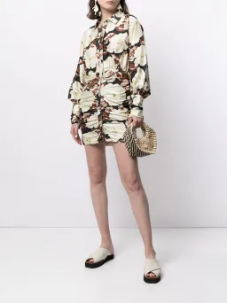Sir The Label Vivienne Shirt Dress Mini Floral Print | AU 10 for rent on The Volte - image 2