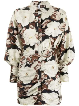 Sir The Label Vivienne Shirt Dress Mini Floral Print | AU 10 for rent on The Volte - image 4