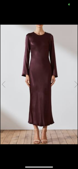 Shona joy Morrison Long Sleeve Bias Dress Purple Size 10 for rent on The Volte - image 1