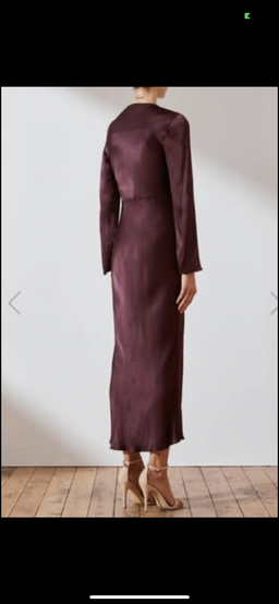Shona joy Morrison Long Sleeve Bias Dress Purple Size 10 for rent on The Volte - image 2
