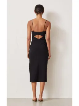Bec & Bridge Be Mine Cut Out Midi Dress Black Size AU 8 for rent on The Volte - image 3