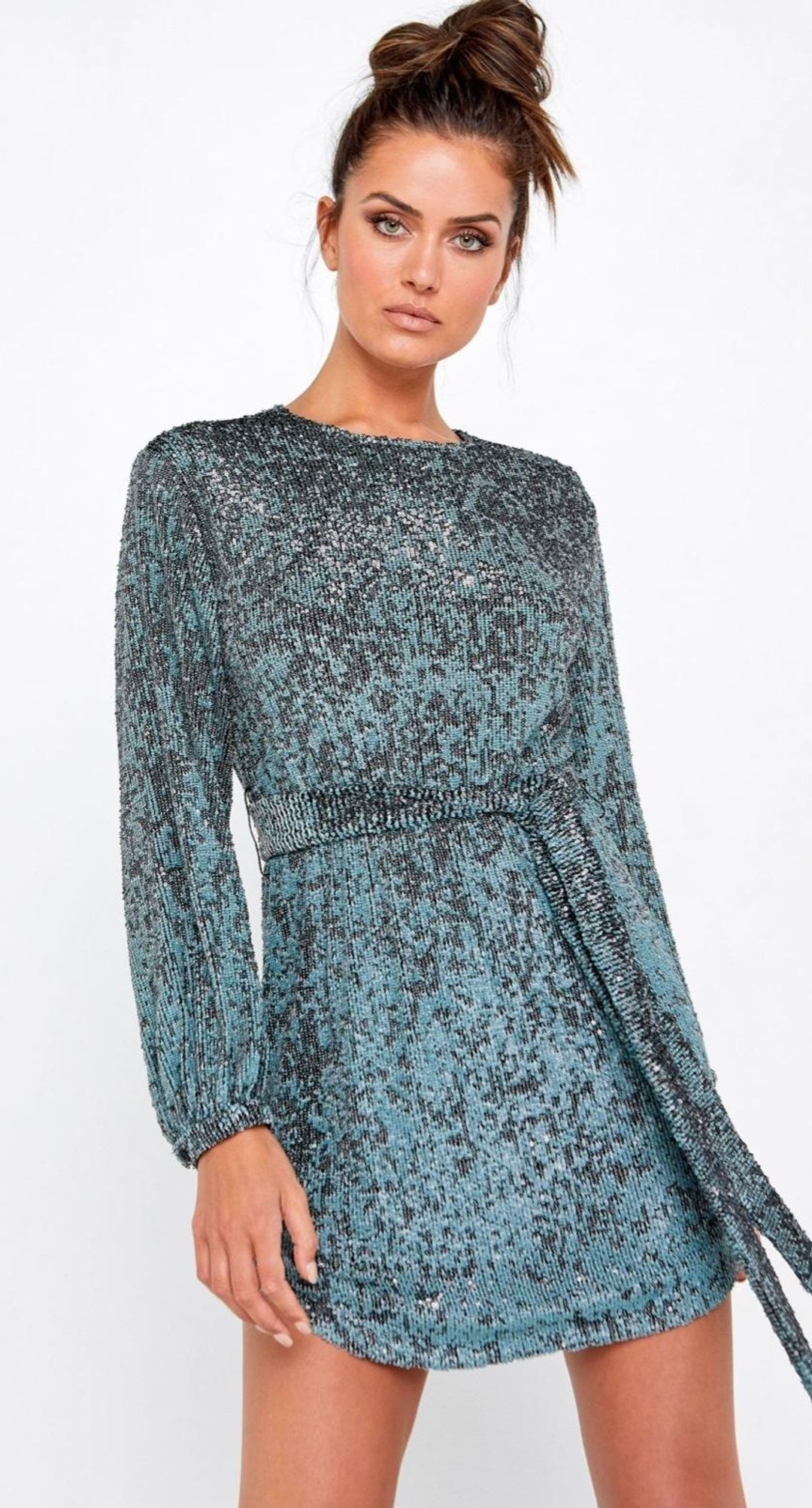 Mossman Night Fever Tie Dress Size 12 for rent on The Volte - main image
