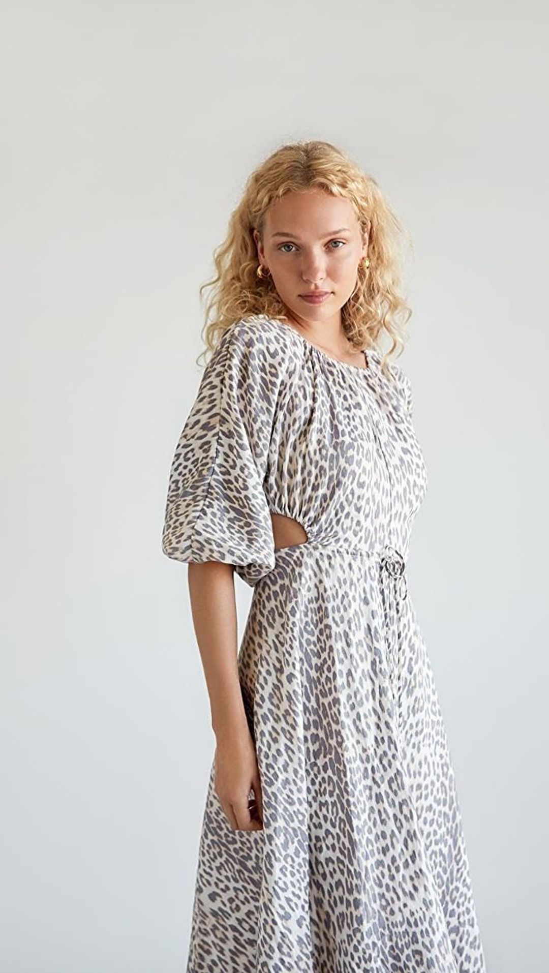 Bec + Bridge Ocelot Midi Dress Size 12 for rent on The Volte - main image