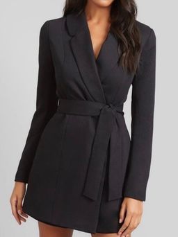 Kookai Oyster Wrap Playsuit Black Size 6 for rent on The Volte - image 2