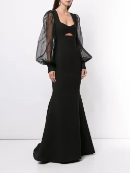 Rebecca Valance Barbie Cutout Gown Black Size 10 for rent on The Volte - image 1