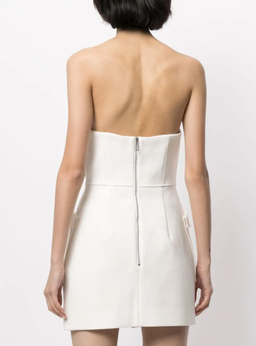 Dion Lee Pocket Bustier Mini Dress White Size 8 for rent on The Volte - image 3