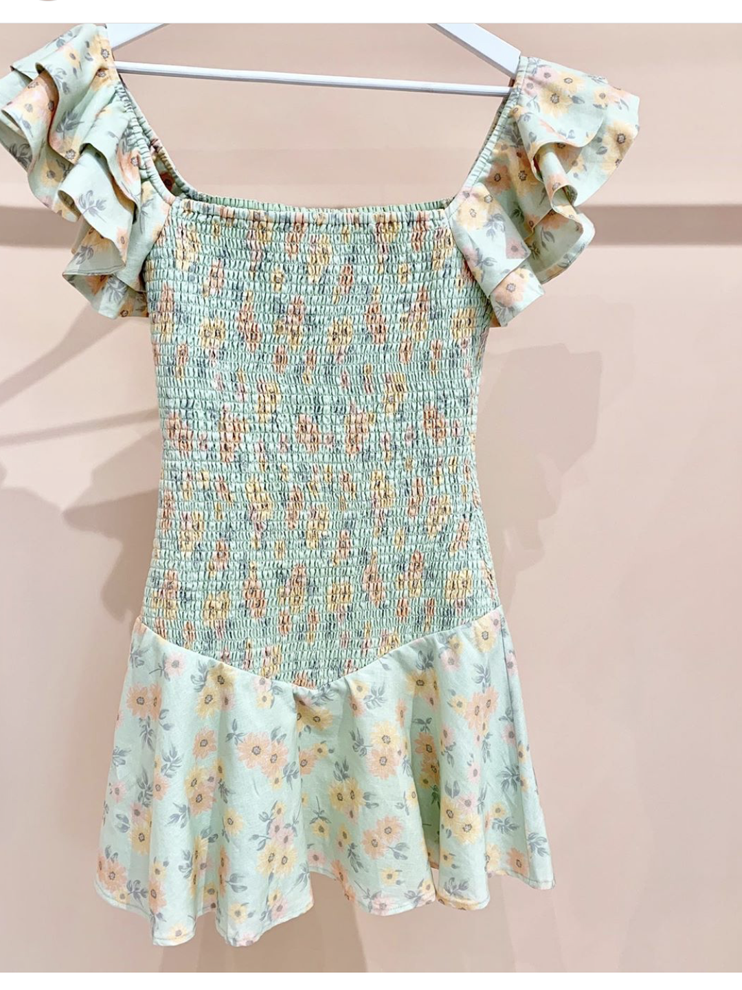 By Nicola Verde mini dress Pistachio size 8 for rent on The Volte - main image