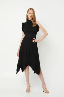 Mossman The Lady Like Midi Dress Black Size 8 for rent on The Volte - image 1