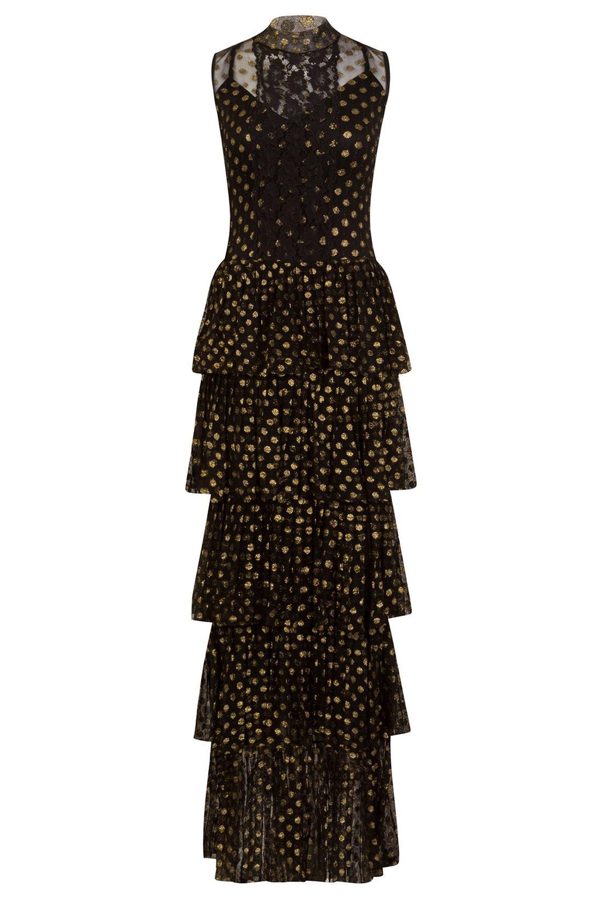 Bodyfrock Calle gown black & gold size 10 - Image 2