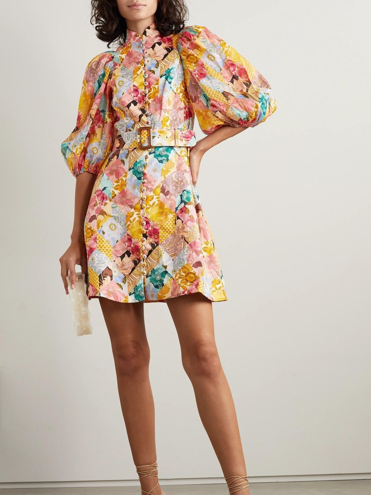 Zimmermann Tempo Kaleidoscope Mini Dress Print Size 14 - Image 1