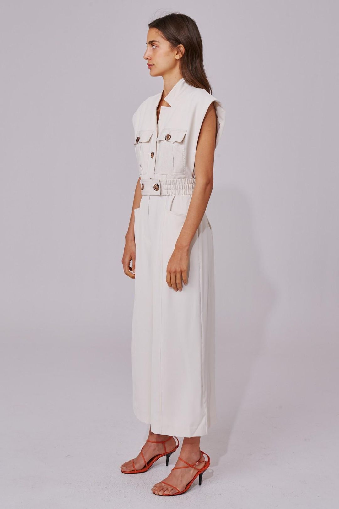 C/MEO Collective Consistent Jumpsuit White Size XS for rent on The Volte - main image