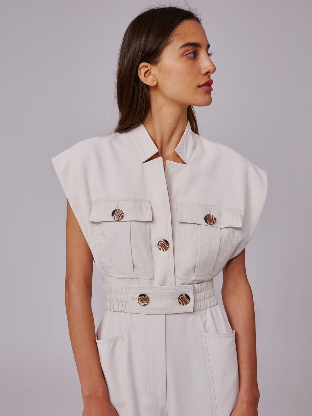 C/MEO Collective Consistent Jumpsuit White Size XS - Image 2