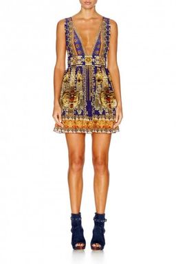 Camilla La Chaquetilla V Neck Short Dress Size 6 for rent on The Volte - image 1
