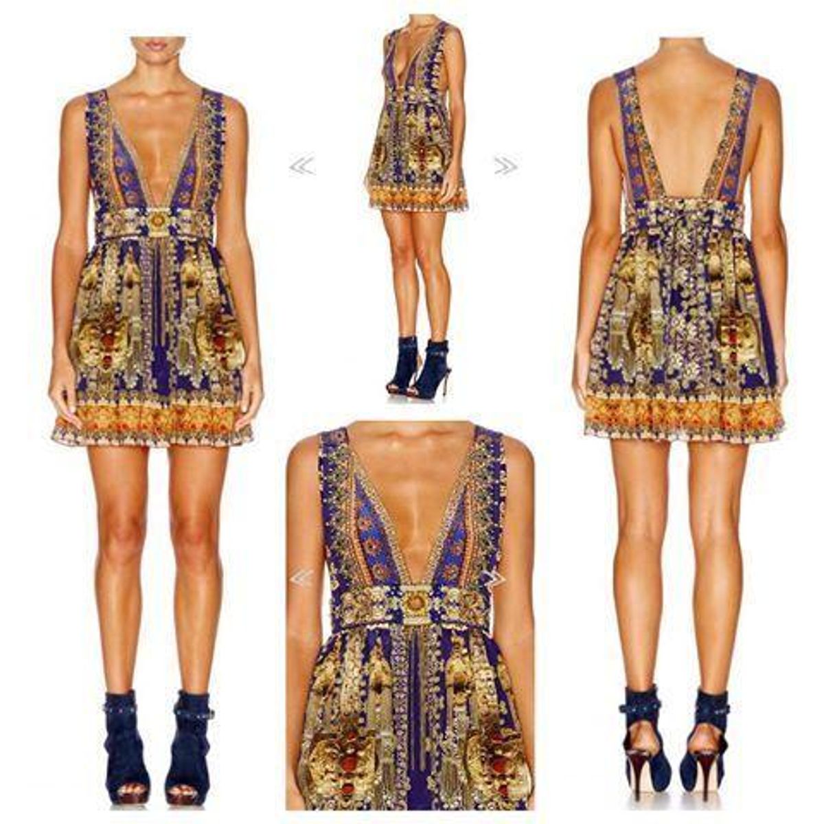 Camilla La Chaquetilla V Neck Short Dress Size 6 - Image 2