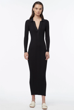 Manning Cartell Split Screen L/S Knit Dress Black Size 8 for rent on The Volte - image 2