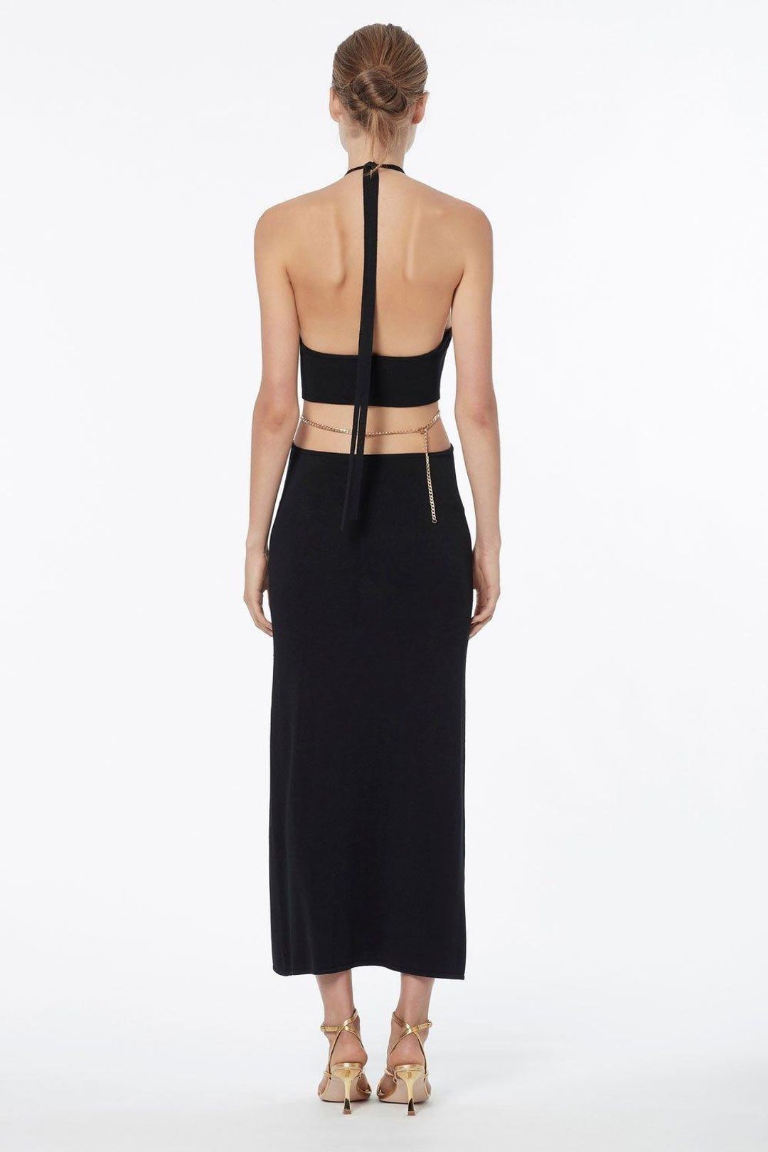 Manning Cartell Limitless Knit Chain Dress Black Size M for rent on The Volte - main image