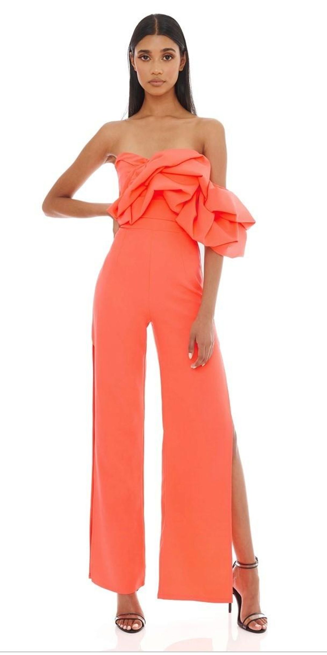 Eliya The Label Layla Pantsuit Orange Size 12 for rent on The Volte - main image