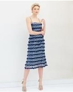 Keepsake the label Midi Dress Navy Blue Size 8 for rent on The Volte - image 2