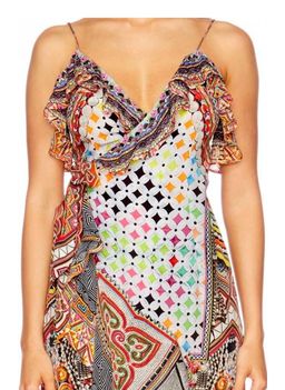 Camilla Girls Club Wrap Dress Multi Size 12 for rent on The Volte - image 3