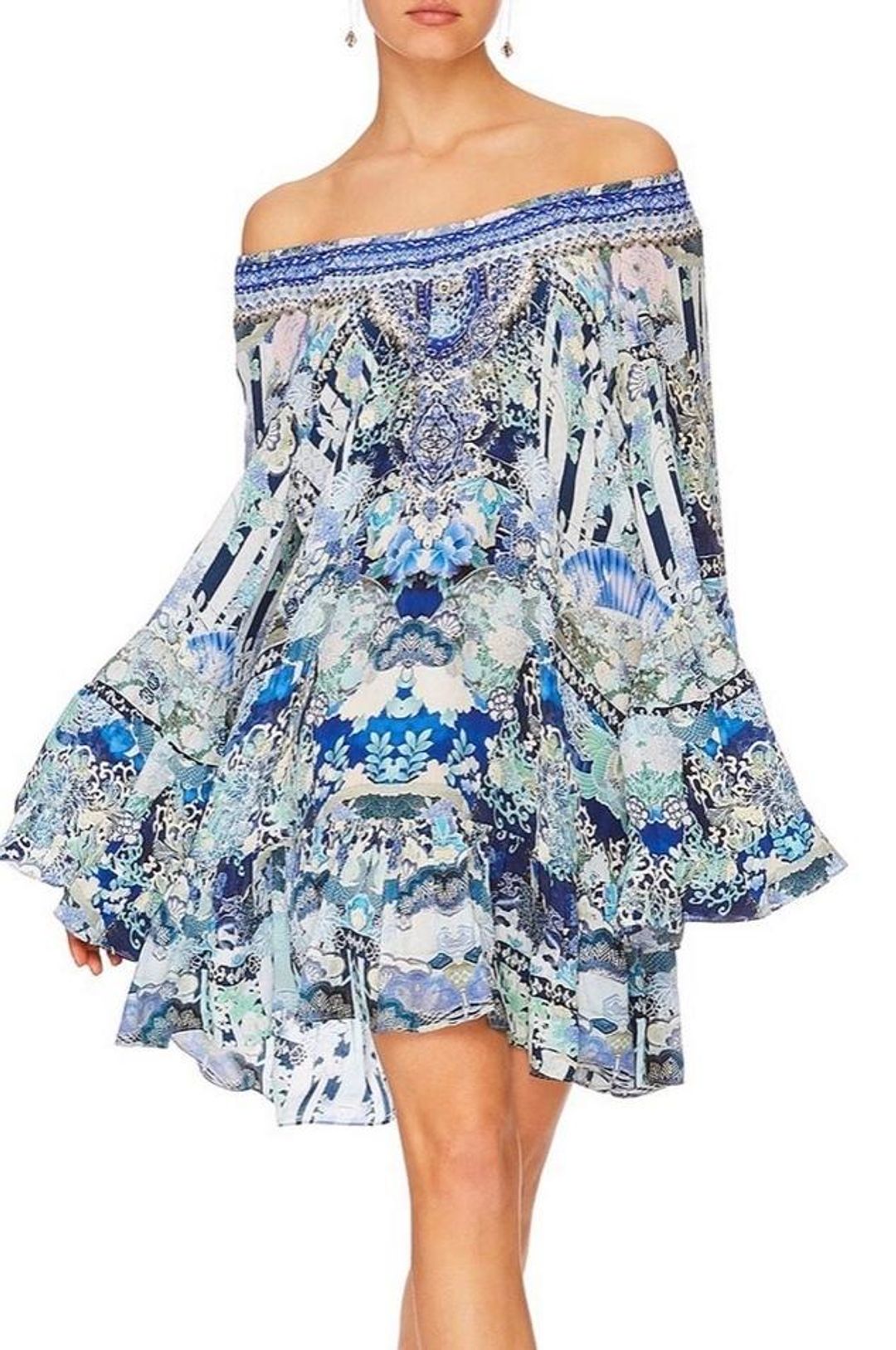 Camilla 'Cloud Dancer' A Line Frill Dress Size M for rent on The Volte - main image