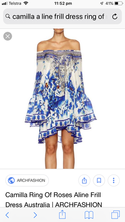 Camilla 'Ring of Roses' A Line Frill dress Size M for rent on The Volte - image 4