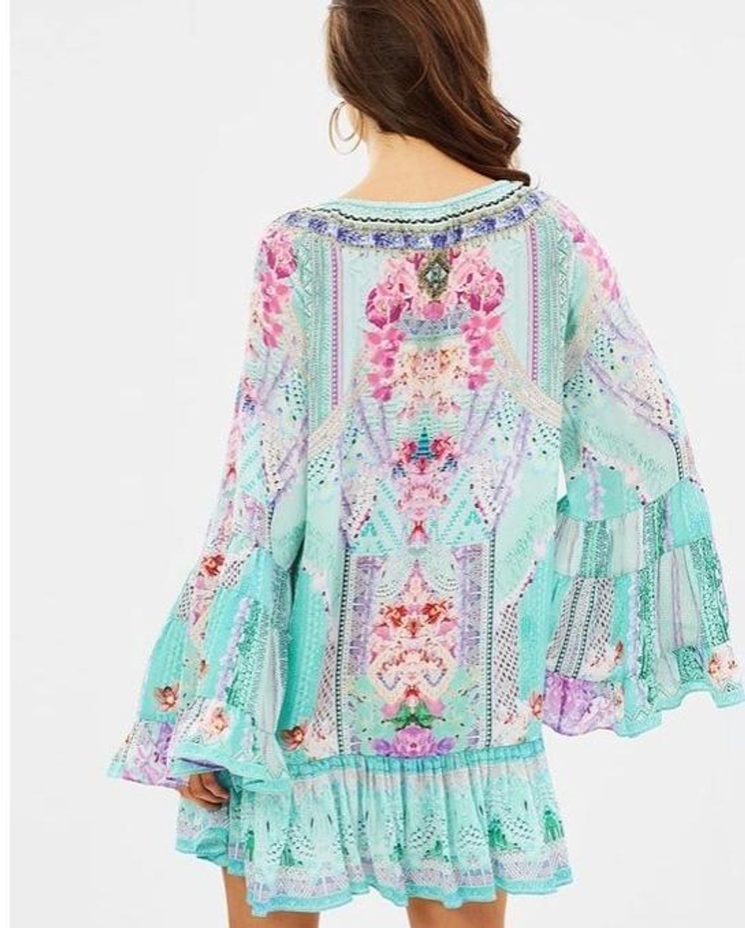 Camilla Garden State A Line Frill Mini Dress Size XL / AU 16 for rent on The Volte - main image