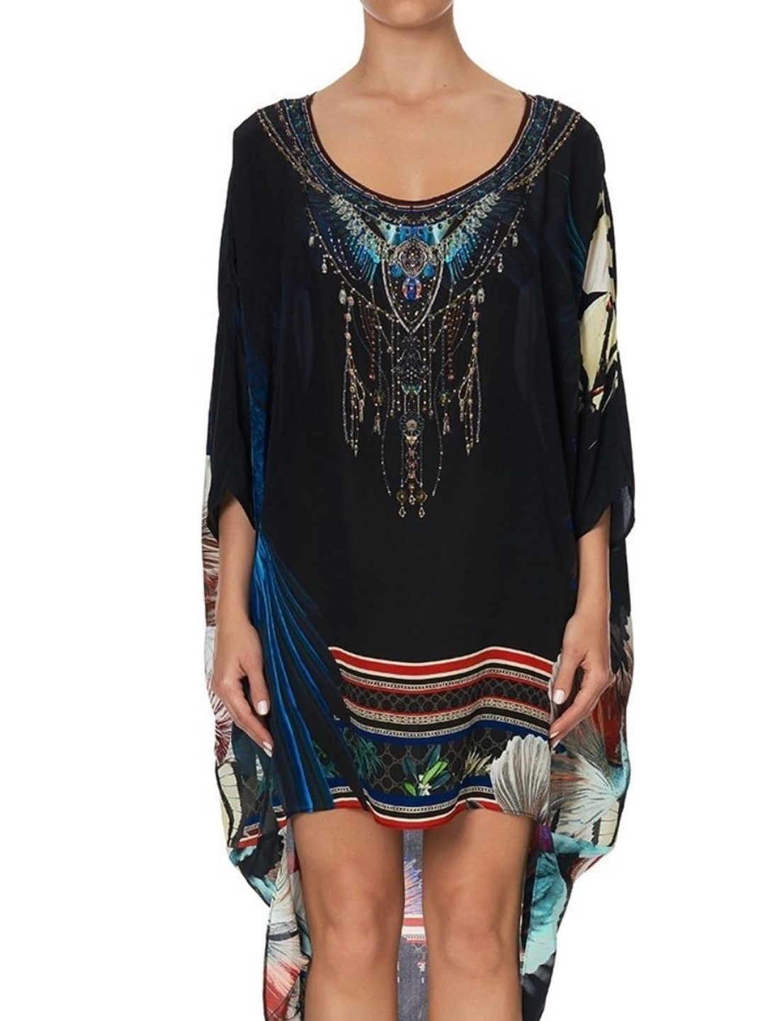 Camilla Night Flight Scoop Back Hem Dress Print Size 16 for rent on The Volte - main image
