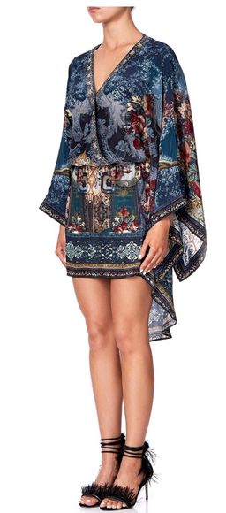 Camilla Hotel Boheme V Neck Kimono Dress Print Size 14 for rent on The Volte - image 5