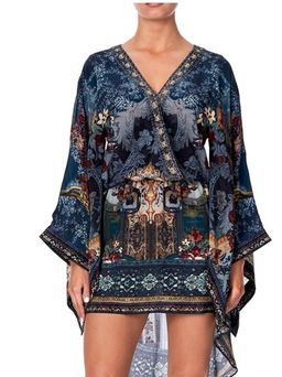 Camilla Hotel Boheme V Neck Kimono Dress Print Size 14 for rent on The Volte - image 3