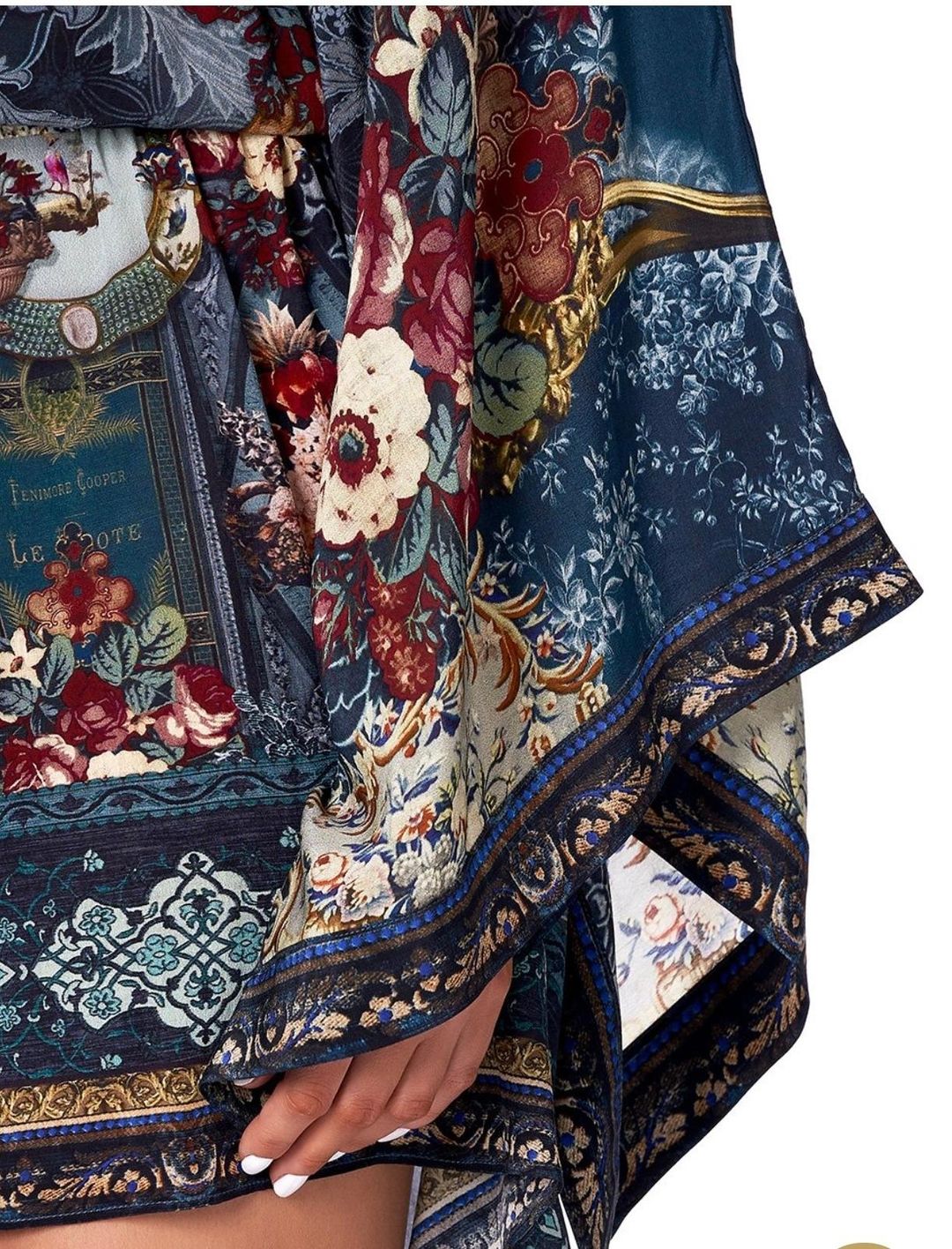 Camilla Hotel Boheme V Neck Kimono Dress Print Size 14 for rent on The Volte - main image