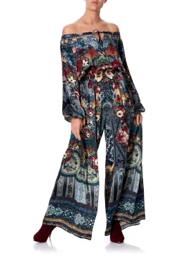 Camilla Hotel Boheme Jumpsuit with Blouson Sleeve Print Size L for rent on The Volte - image 1