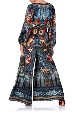 Camilla Hotel Boheme Jumpsuit with Blouson Sleeve Print Size L for rent on The Volte - image 2