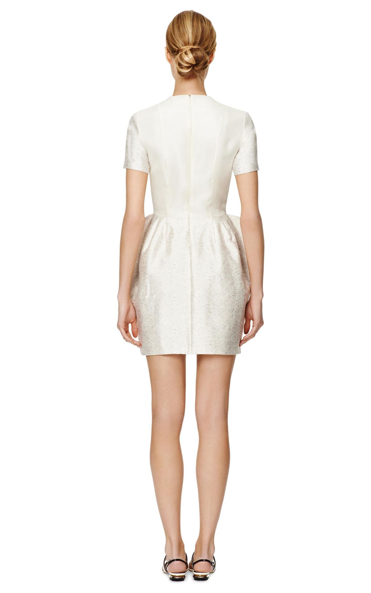 Ellery Swish Mini Dress Silver Size 12 - Image 3