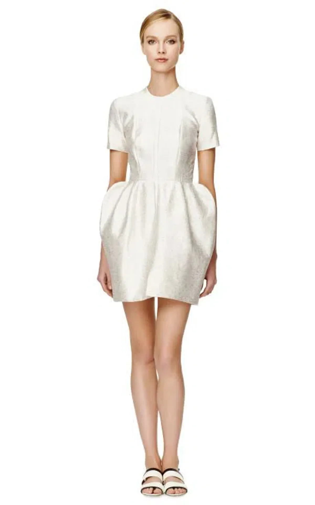 Ellery Swish Mini Dress Silver Size 12 - Image 2