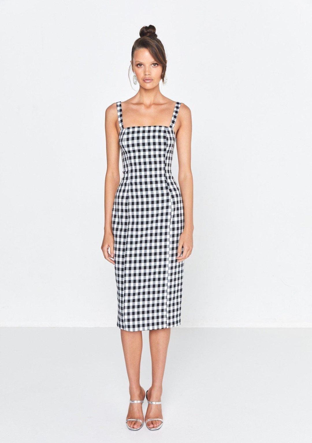 Mossman The Cross Check Dress Print Size 8 for rent on The Volte - main image