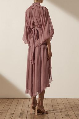 Shona Joy Olympia Midi Dress Pink Size 6 for rent on The Volte - image 5