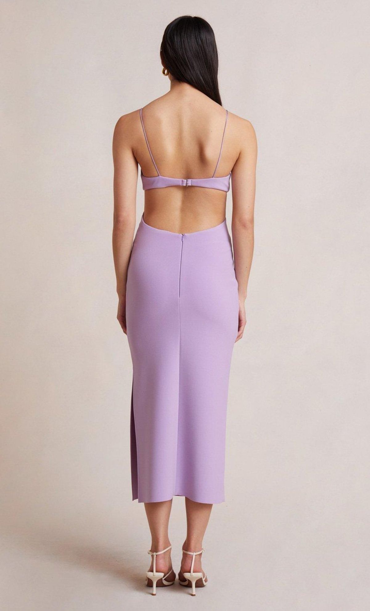 Bec & Bridge Ella Midi Dress Iris Size 6 - Image 4