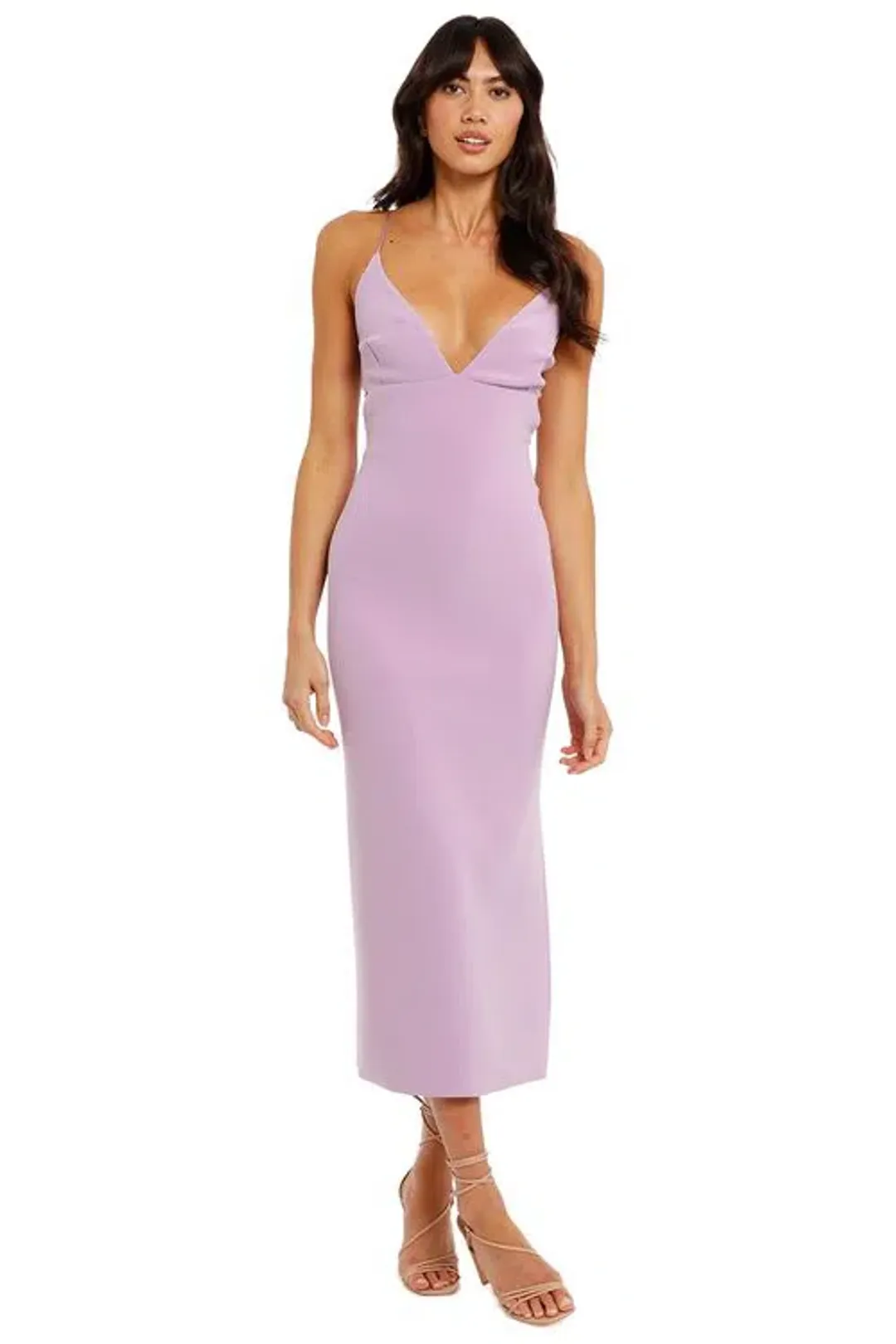 Bec & Bridge Ella Midi Dress Iris Size 6 for rent on The Volte - main image