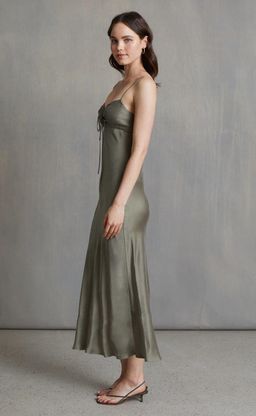Bec & Bridge, Classic silk tie midi dress, size 12 for rent on The Volte - image 3