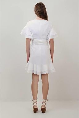 Country Road Ruffle Swing Dress White Size 8 for rent on The Volte - image 3