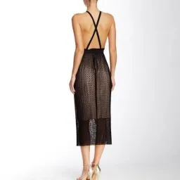Bec & Bridge Halter Pompette Midi Dress Black Size AU 6 for rent on The Volte - image 2