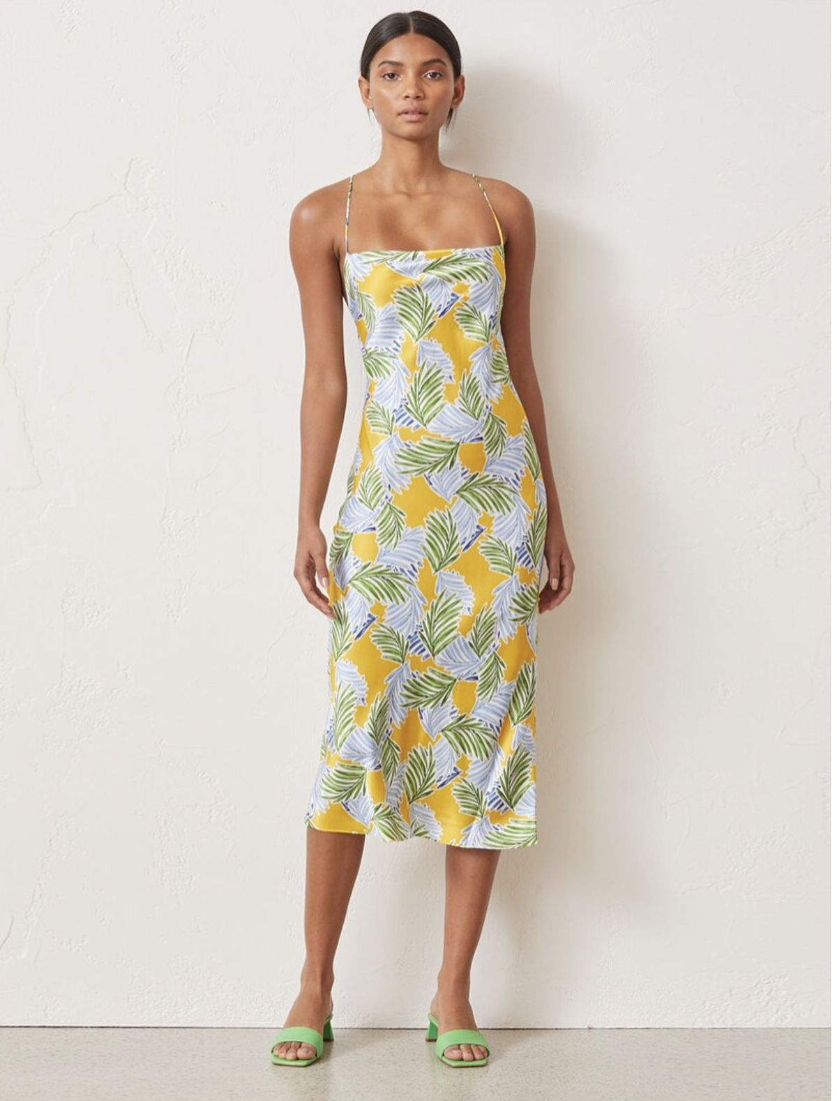 Bec and Bridge Palm Paradise Midi Dress Print Size 14 - Image 1