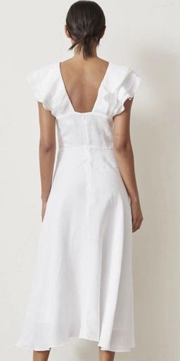 Bec & Bridge La Fontelina Linen Dress White Size 6 for rent on The Volte - image 2