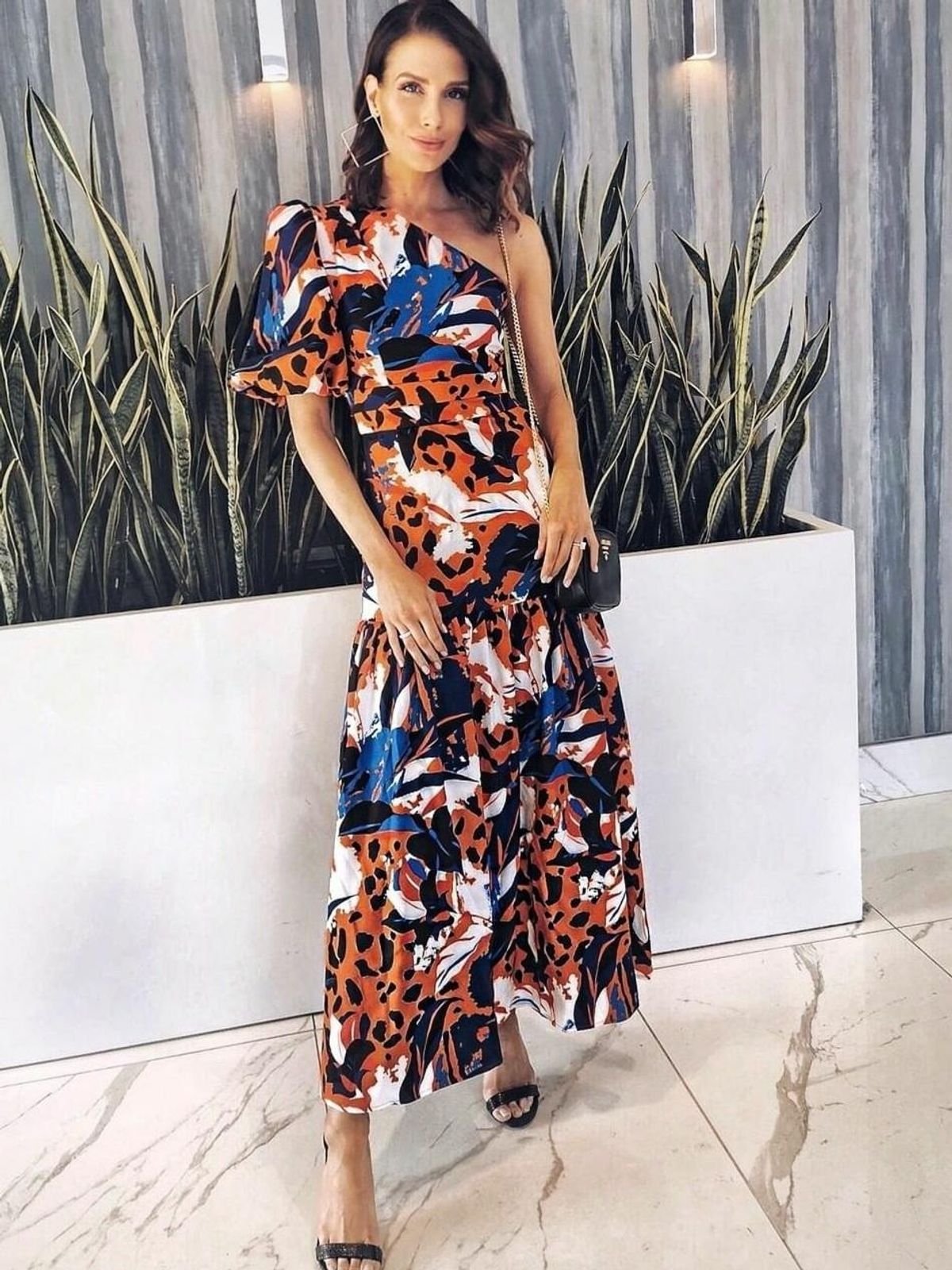 Mossmann Untamed Maxi Dress Print Size 8 - Image 3