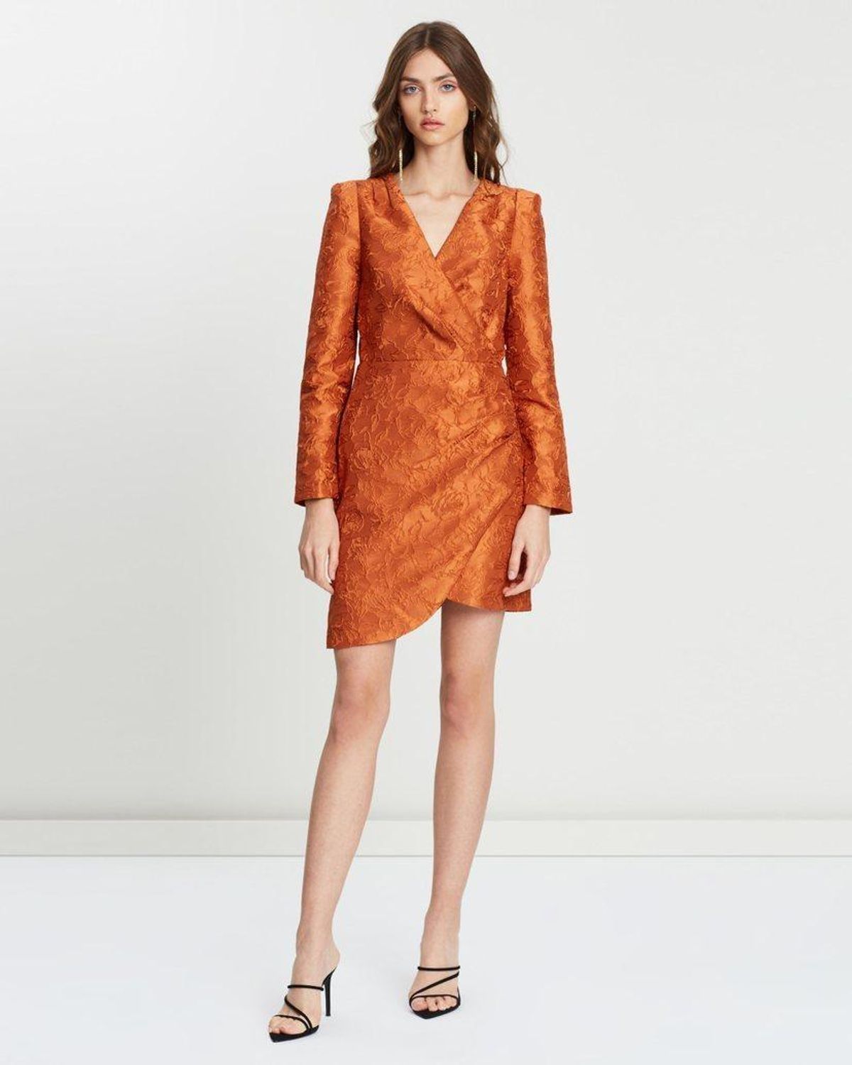 Mossman Tea Leaves Mini Dress Orange Size 8 - Image 1