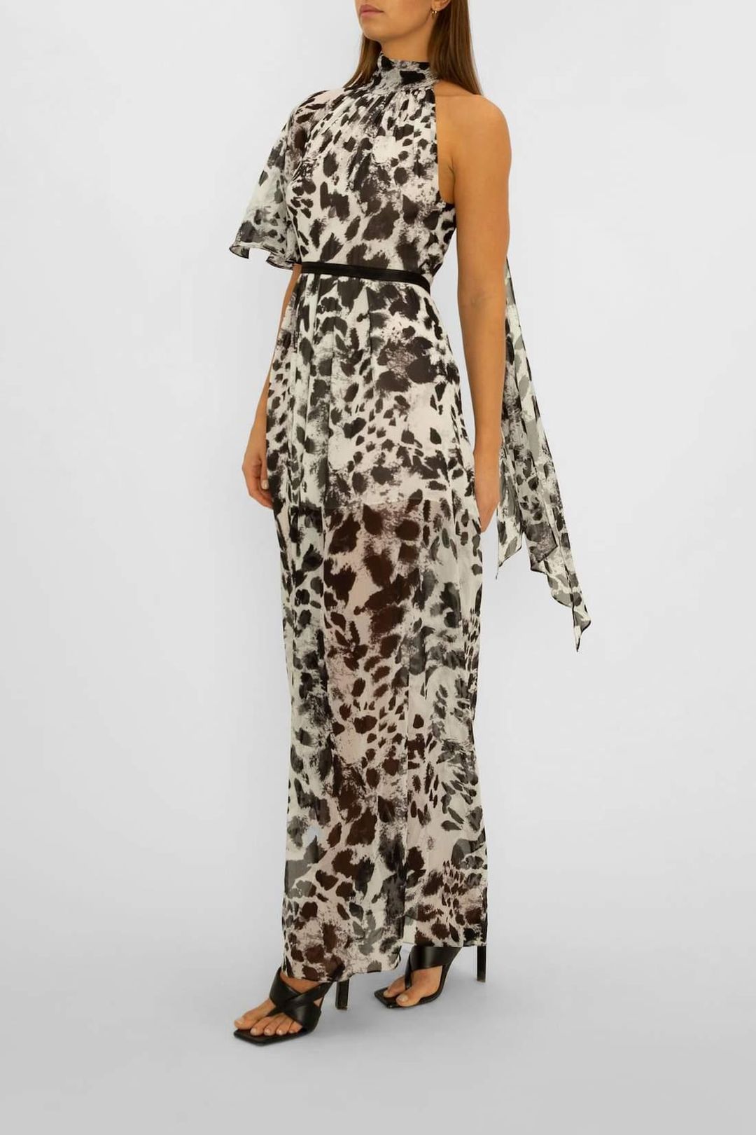 Carla Zampatti Garden Party Dress Print Size 6 for rent on The Volte - main image